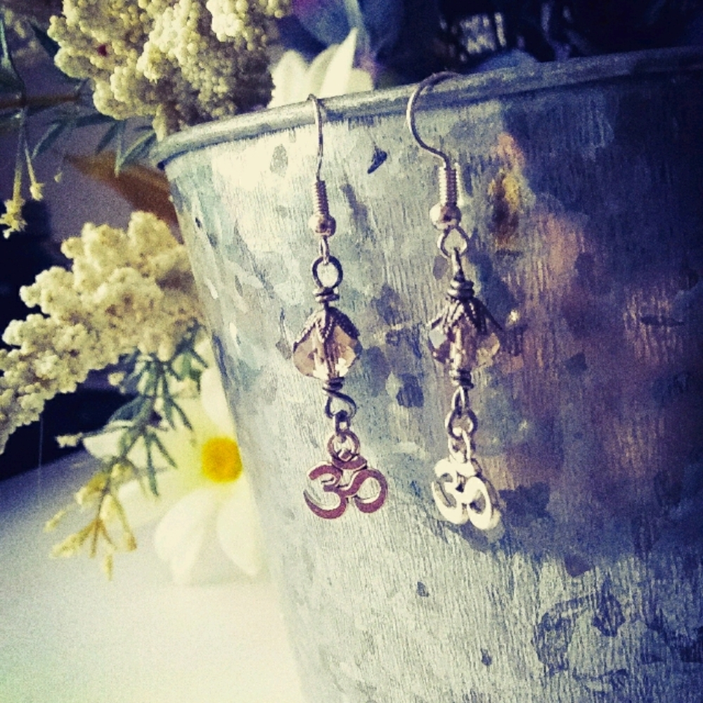 Beautiful OM Dangle earrings